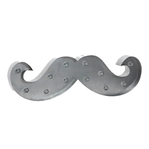 Bigode com Luz Moustache Light - Silver Barber Pro
