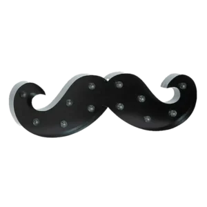 Bigode com Luz Moustache Light - Black Barber Pro